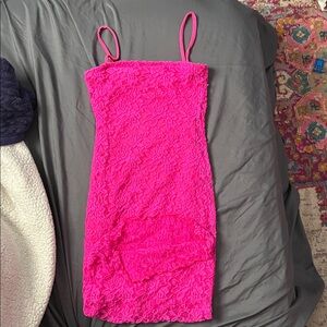 Rue21 Hot Pink Strapless Dress